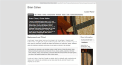 Desktop Screenshot of briancohenguitars.com